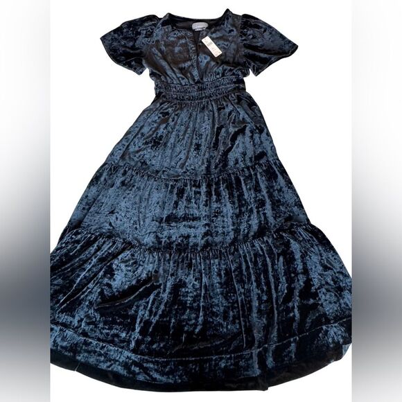 Anthropologie NWT The Somerset Max Black Dress Velvet Edition Size XS Petite - Picture 5 of 11